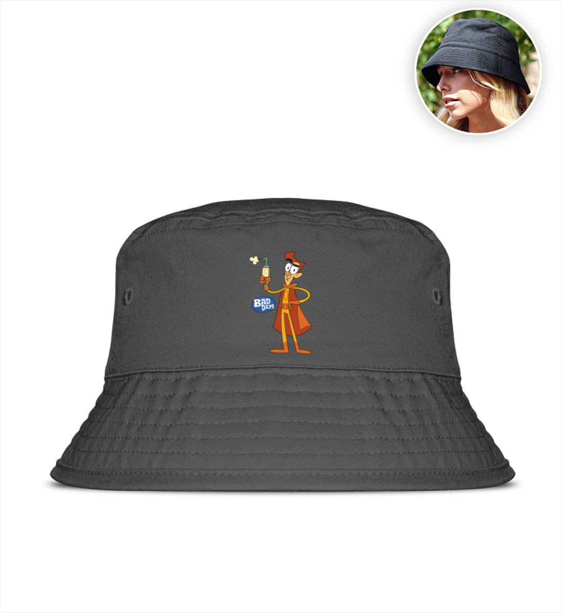 Mr. Sunbeam - Organic Bucket Hat with Embroidery-7210